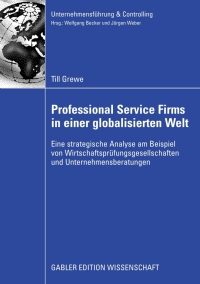 Titelbild: Professional Service Firms in einer globalisierten Welt 9783834912619