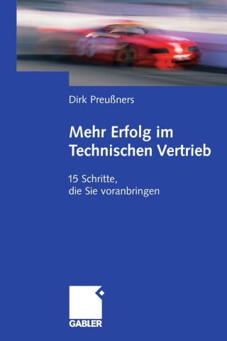 Imagen de portada: Mehr Erfolg im Technischen Vertrieb 9783834911476