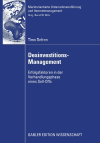 Cover image: Desinvestitions-Management 9783834912886