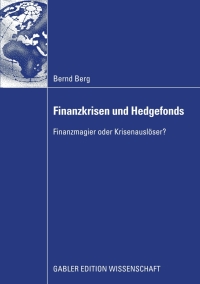 Imagen de portada: Finanzkrisen und Hedgefonds 9783834915511