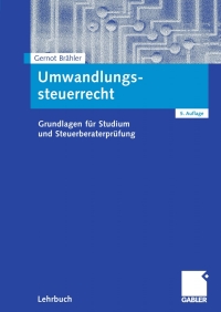 Imagen de portada: Umwandlungssteuerrecht 5th edition 9783834915016