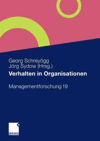 صورة الغلاف: Verhalten in Organisationen 1st edition 9783834918123