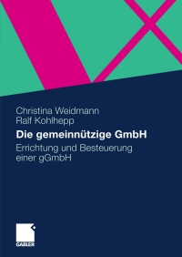 Imagen de portada: Die gemeinnützige GmbH 9783834914835