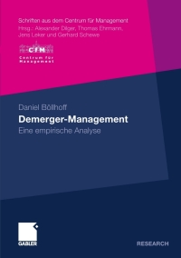 صورة الغلاف: Demerger-Management 9783834908711