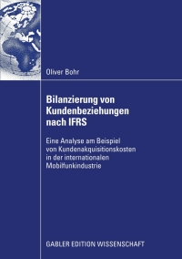 Titelbild: Bilanzierung von Kundenbeziehungen nach IFRS 9783834916464