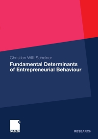 Cover image: Fundamental Determinants of Entrepreneurial Behaviour 9783834915269