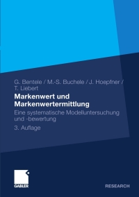 Immagine di copertina: Markenwert und Markenwertermittlung 3rd edition 9783834919113