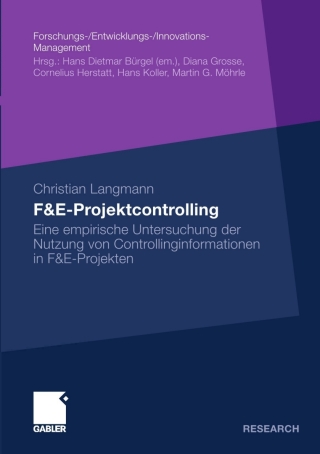 Cover image: F&E-Projektcontrolling 9783834915375