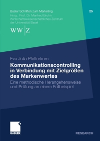 Cover image: Kommunikationscontrolling in Verbindung mit Zielgrößen des Markenwertes 9783834919502