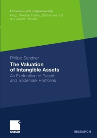 Imagen de portada: The Valuation of Intangible Assets 9783834917744