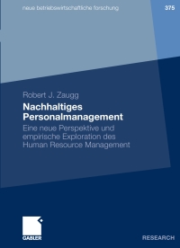 Immagine di copertina: Nachhaltiges Personalmanagement 9783834921031