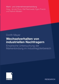 Imagen de portada: Wechselverhalten von industriellen Nachfragern 9783834919465