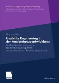 Cover image: Usability Engineering in der Anwendungsentwicklung 9783834921147