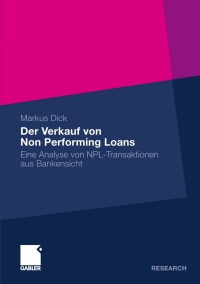 صورة الغلاف: Der Verkauf von Non Performing Loans 9783834921130