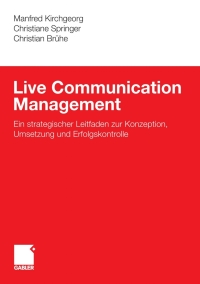 Cover image: Live Communication Management 9783834910257