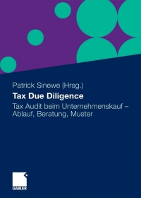 Cover image: Tax Due Diligence 1st edition 9783834914408