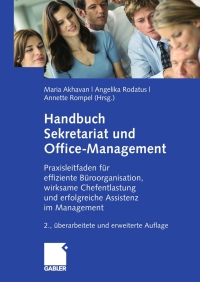 Imagen de portada: Handbuch Sekretariat und Office Management 2nd edition 9783834911643