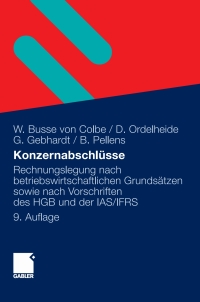 Imagen de portada: Konzernabschlüsse 9th edition 9783834918192