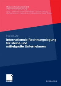 Immagine di copertina: Internationale Rechnungslegung für kleine und mittelgroße Unternehmen 9783834922533