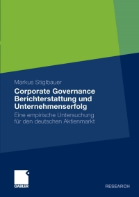 Immagine di copertina: Corporate Governance Berichterstattung und Unternehmenserfolg 9783834921260