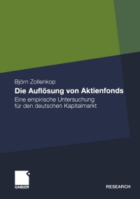 Cover image: Die Auflösung von Aktienfonds 9783834918598