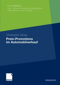 Cover image: Preis-Promotions im Automobilverkauf 9783834923158