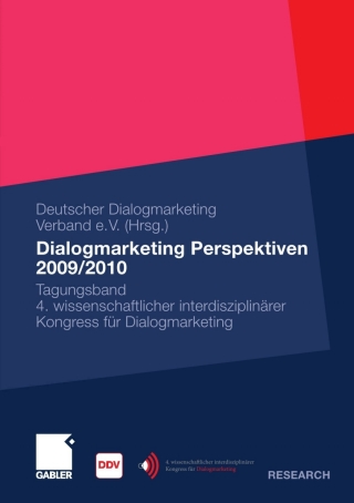 Cover image: Dialogmarketing Perspektiven 2009/2010 1st edition 9783834922809