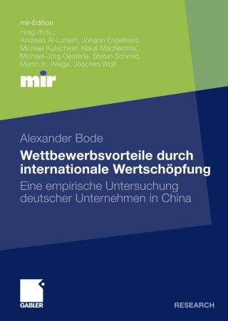 Imagen de portada: Wettbewerbsvorteile durch internationale Wertschöpfung 9783834920850