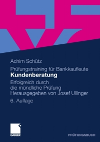 Cover image: Kundenberatung 6th edition 9783834922083