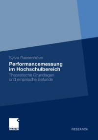 Imagen de portada: Performancemessung im Hochschulbereich 9783834923004