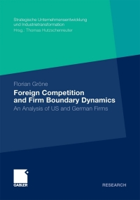 Cover image: Foreign Competition and Firm Boundary Dynamics 9783834912510