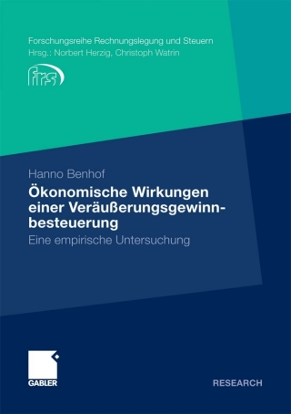 Cover image: Ökonomische Wirkungen einer Veräußerungsgewinnbesteuerung 9783834920393