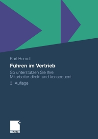 Cover image: Führen im Vertrieb 3rd edition 9783834921963