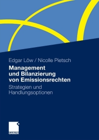 Titelbild: Management und Bilanzierung von Emissionsrechten 9783834922311