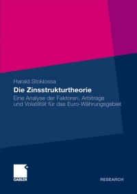Cover image: Die Zinsstrukturtheorie 9783834923745