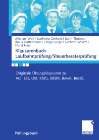 Cover image: Klausurenbuch Laufbahnprüfung/ Steuerberaterprüfung 9783834905789