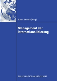 Imagen de portada: Management der Internationalisierung 9783834914675