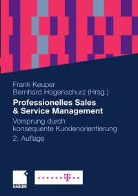 Cover image: Professionelles Sales & Service Management 2nd edition 9783834915283