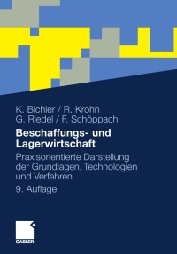 Imagen de portada: Beschaffungs- und Lagerwirtschaft 9th edition 9783834919748