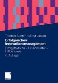 Imagen de portada: Erfolgreiches Innovationsmanagement 4th edition 9783834922458