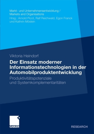 Imagen de portada: Der Einsatz moderner Informationstechnologien in der Automobilproduktentwicklung 9783834924544