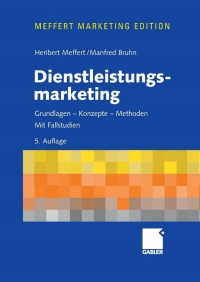 Cover image: Dienstleistungsmarketing 5th edition 9783834901163