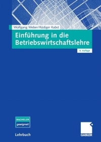 Cover image: Einführung in die Betriebswirtschaftslehre 6th edition 9783409630115