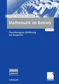Omslagafbeelding: Mathematik im Betrieb 8th edition 9783834903181