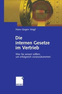 Cover image: Die internen Gesetze im Vertrieb 9783409142960