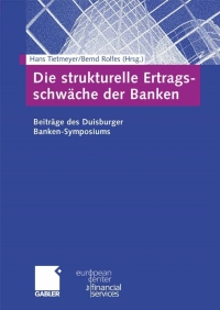 Cover image: Die strukturelle Ertragsschwäche der Banken 1st edition 9783834904218