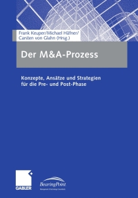 صورة الغلاف: Der M&A-Prozess 9783834902054