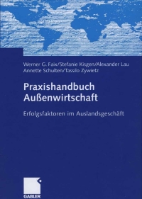 Cover image: Praxishandbuch Außenwirtschaft 9783834902481