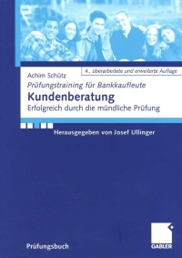 Cover image: Kundenberatung 4th edition 9783834902993