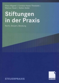 صورة الغلاف: Stiftungen in der Praxis 9783834904409